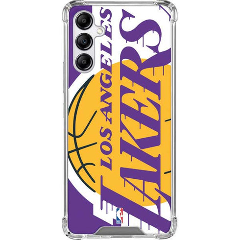 NBA Los Angeles Lakers Large Logo Galaxy A14 5G Clear Case