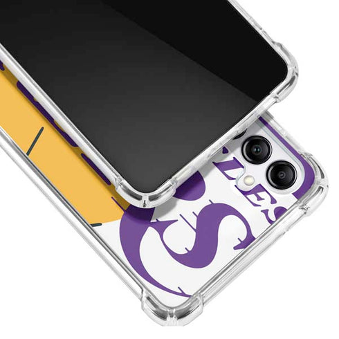 NBA Los Angeles Lakers Large Logo Galaxy A14 5G Clear Case