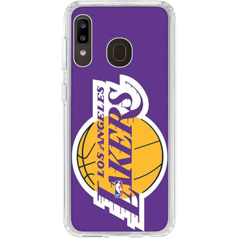 NBA Los Angeles Lakers Large Logo Galaxy A20 Clear Case