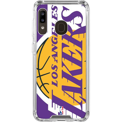 NBA Los Angeles Lakers Large Logo Galaxy A30 Clear Case