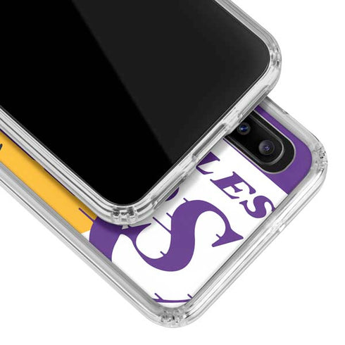NBA Los Angeles Lakers Large Logo Galaxy A30 Clear Case