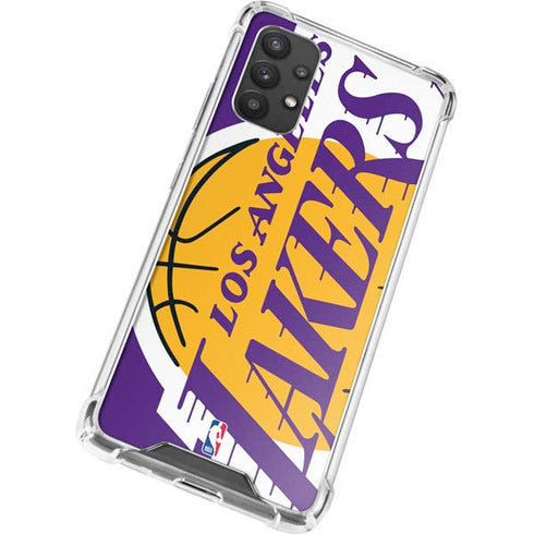 NBA Los Angeles Lakers Large Logo Galaxy A32 5G Clear Case