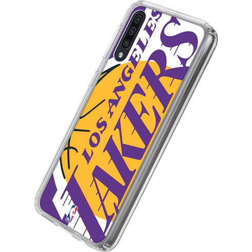 NBA Los Angeles Lakers Large Logo Galaxy A50 Clear Case