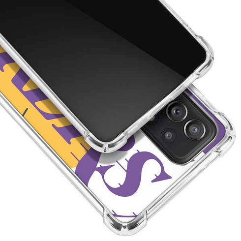 NBA Los Angeles Lakers Large Logo Galaxy A52 5G Clear Case