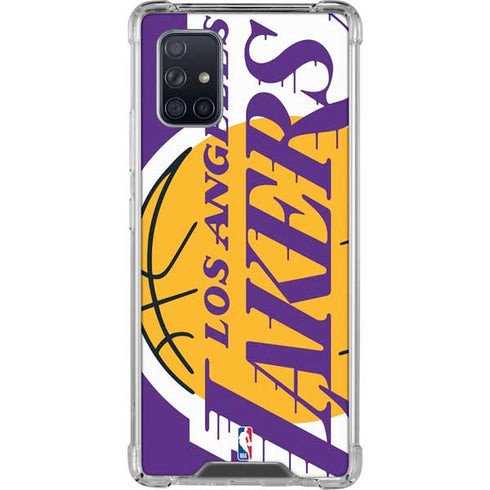 NBA Los Angeles Lakers Large Logo Galaxy A71 5G Clear Case