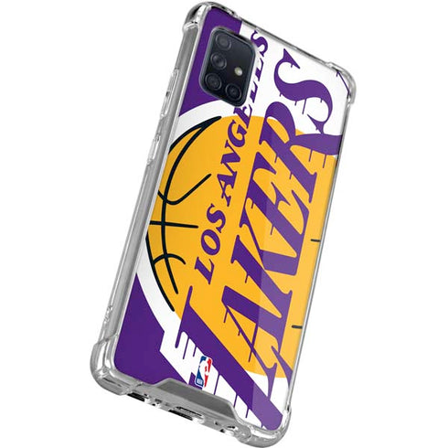 NBA Los Angeles Lakers Large Logo Galaxy A71 5G Clear Case
