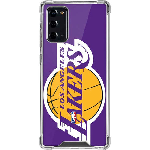 NBA Los Angeles Lakers Large Logo Galaxy Note20 5G Clear Case