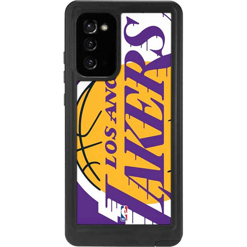 NBA Los Angeles Lakers Large Logo Galaxy Note20 5G Waterproof Case