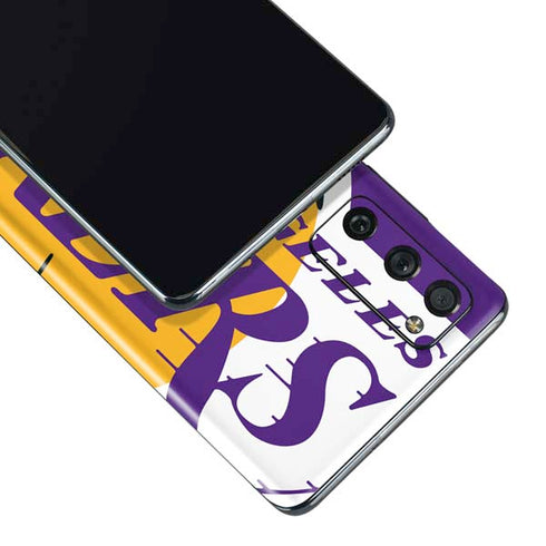 NBA Los Angeles Lakers Large Logo Galaxy S20 Fan Edition Skin