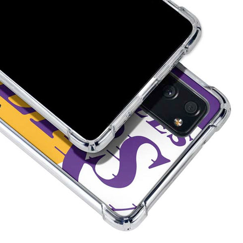 NBA Los Angeles Lakers Large Logo Galaxy S20 FE Clear Case