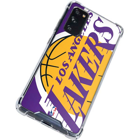 NBA Los Angeles Lakers Large Logo Galaxy S20 FE Clear Case