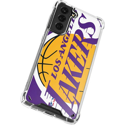 NBA Los Angeles Lakers Large Logo Galaxy S21 5G Clear Case