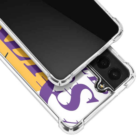 NBA Los Angeles Lakers Large Logo Galaxy S21 5G Clear Case