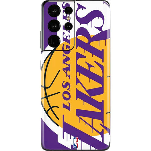 NBA Los Angeles Lakers Large Logo Galaxy S21 Ultra 5G Skin