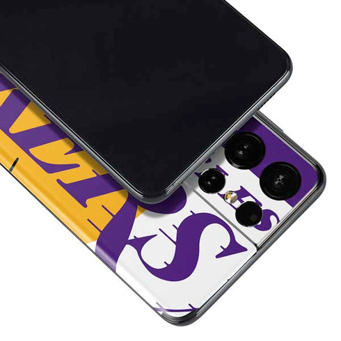 NBA Los Angeles Lakers Large Logo Galaxy S21 Ultra 5G Skin