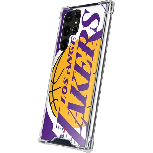 NBA Los Angeles Lakers Large Logo Galaxy S22 Ultra Clear Case