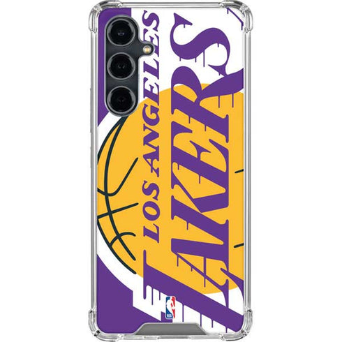 NBA Los Angeles Lakers Large Logo Galaxy S23 FE Clear Case
