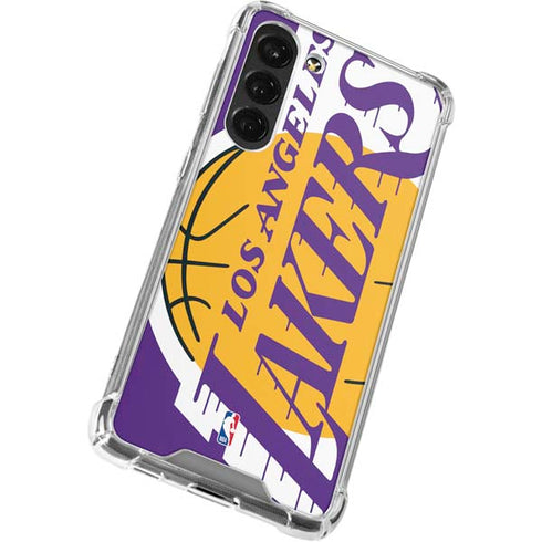 NBA Los Angeles Lakers Large Logo Galaxy S23 Plus Clear Case