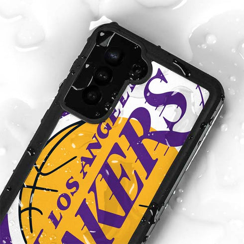 NBA Los Angeles Lakers Large Logo Galaxy S23 Waterproof Case