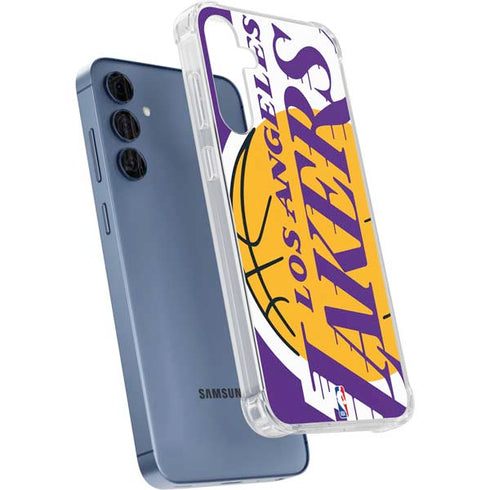 NBA Los Angeles Lakers Large Logo Galaxy S24 Clear Case