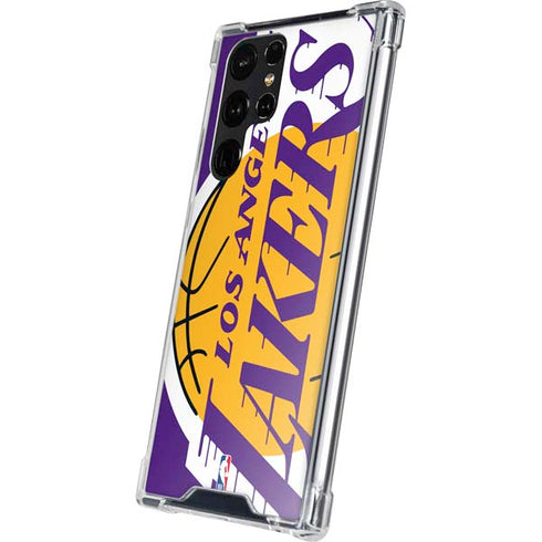NBA Los Angeles Lakers Large Logo Galaxy S24 Ultra Clear Case