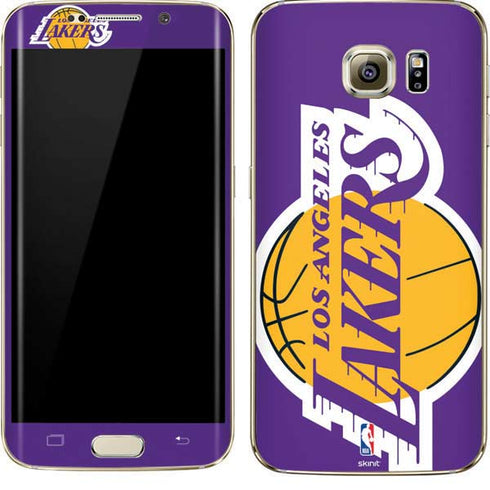 NBA Los Angeles Lakers Large Logo Galaxy S7 Edge Skin