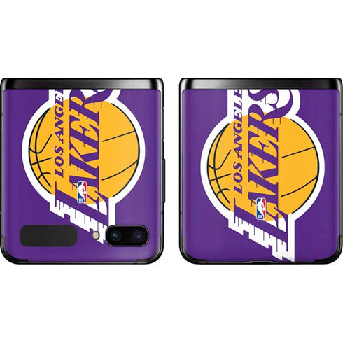 NBA Los Angeles Lakers Large Logo Galaxy Z Flip Skin