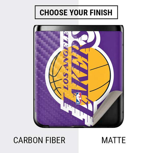 NBA Los Angeles Lakers Large Logo Galaxy Z Flip Skin