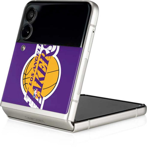 NBA Los Angeles Lakers Large Logo Galaxy Z Flip3 5G Skin