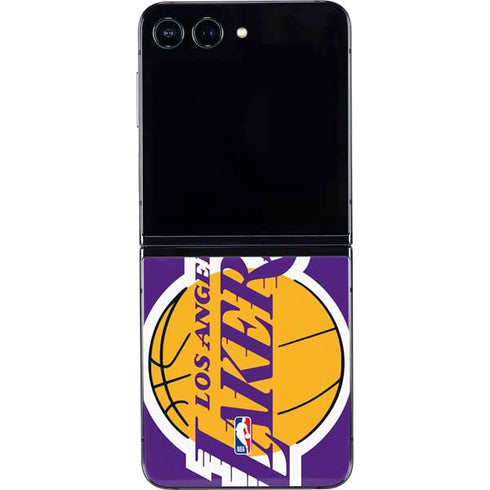 NBA Los Angeles Lakers Large Logo Galaxy Z Flip5 5G Skin