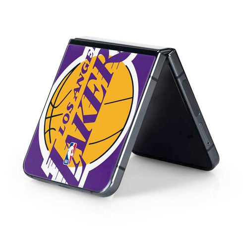 NBA Los Angeles Lakers Large Logo Galaxy Z Flip5 5G Skin