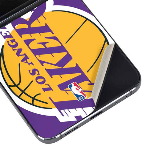 NBA Los Angeles Lakers Large Logo Galaxy Z Flip5 5G Skin
