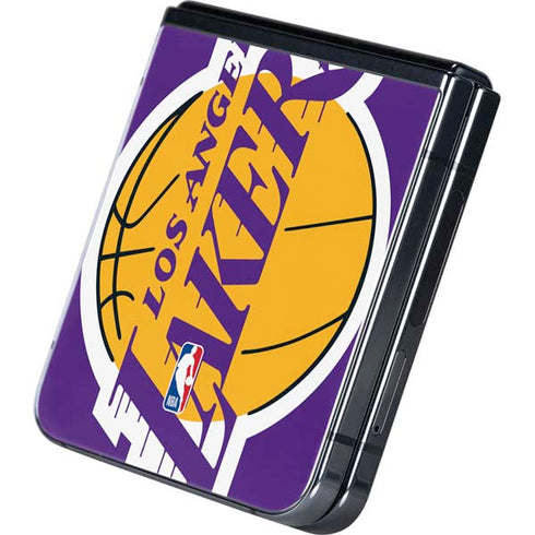NBA Los Angeles Lakers Large Logo Galaxy Z Flip5 5G Skin
