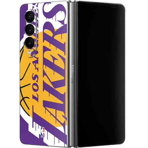 NBA Los Angeles Lakers Large Logo Galaxy Z Fold4 5G Skin