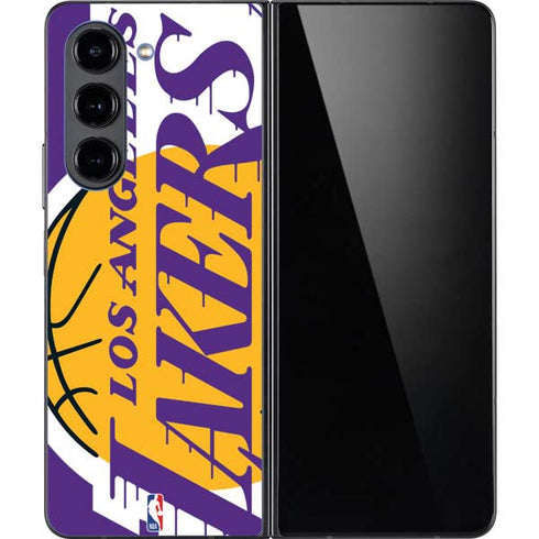 NBA Los Angeles Lakers Large Logo Galaxy Z Fold5 5G Skin