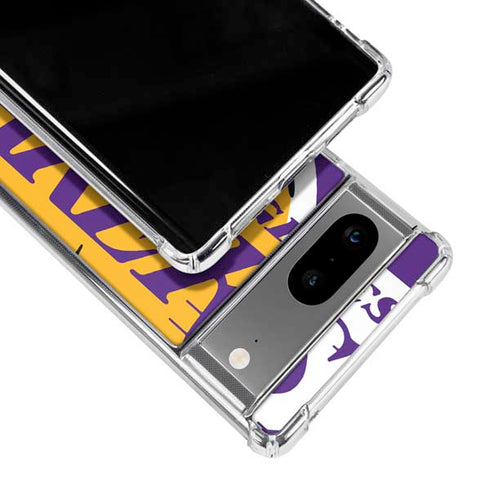 NBA Los Angeles Lakers Large Logo Google Pixel 8 Clear Case