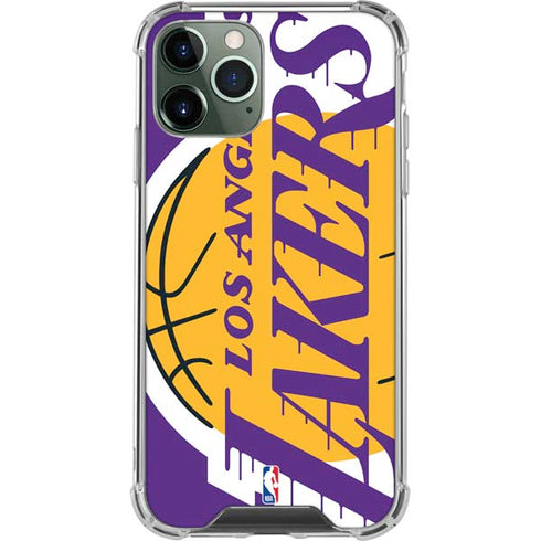 NBA Los Angeles Lakers Large Logo iPhone 11 Pro Max Clear Case