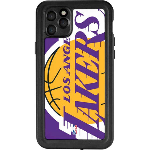 NBA Los Angeles Lakers Large Logo iPhone 11 Pro Max Waterproof Case