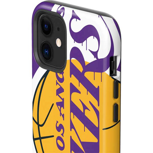 NBA Los Angeles Lakers Large Logo iPhone 12 Impact Case