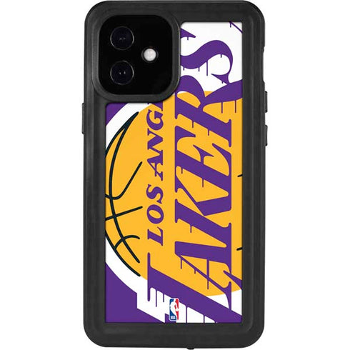 NBA Los Angeles Lakers Large Logo iPhone 12 Mini Waterproof Case