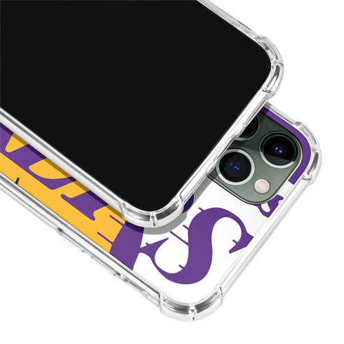 NBA Los Angeles Lakers Large Logo iPhone 12 Pro Max Clear Case