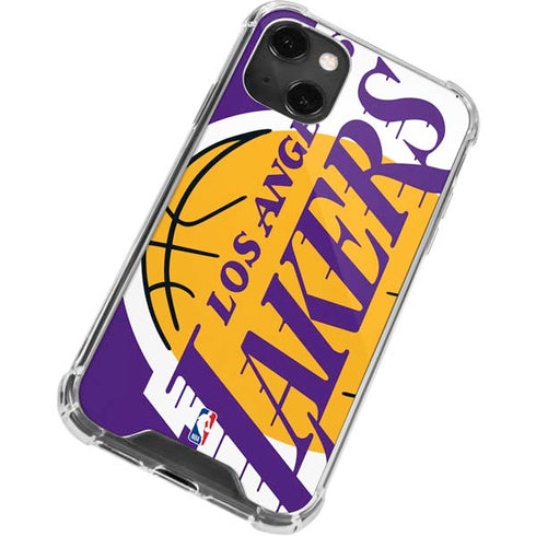 NBA Los Angeles Lakers Large Logo iPhone 13 Mini Clear Case