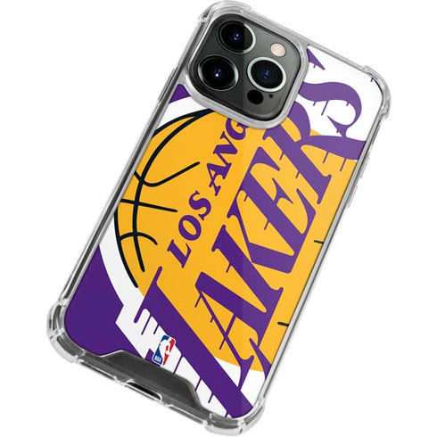 NBA Los Angeles Lakers Large Logo iPhone 13 Pro Max Clear Case