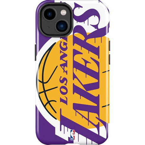 NBA Los Angeles Lakers Large Logo iPhone 14 Plus Impact Case