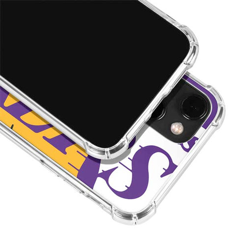NBA Los Angeles Lakers Large Logo iPhone 14 Plus Clear Case