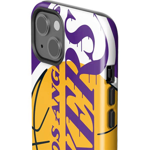 NBA Los Angeles Lakers Large Logo iPhone 15 Impact Case