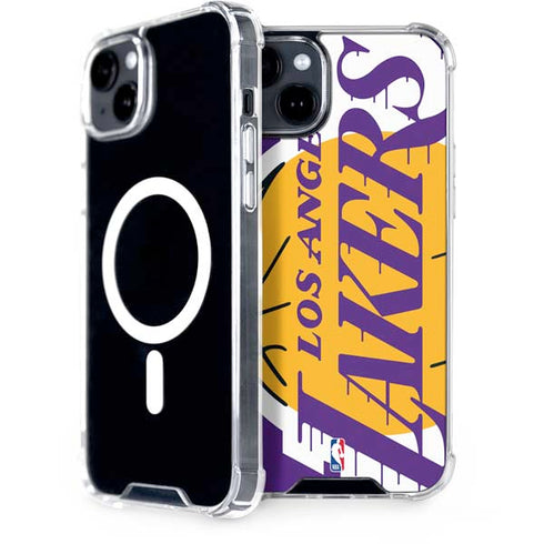 NBA Los Angeles Lakers Large Logo iPhone 15 Plus MagSafe Case