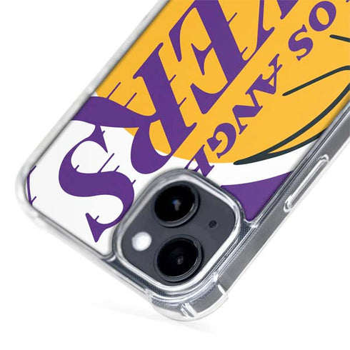 NBA Los Angeles Lakers Large Logo iPhone 15 Plus MagSafe Case