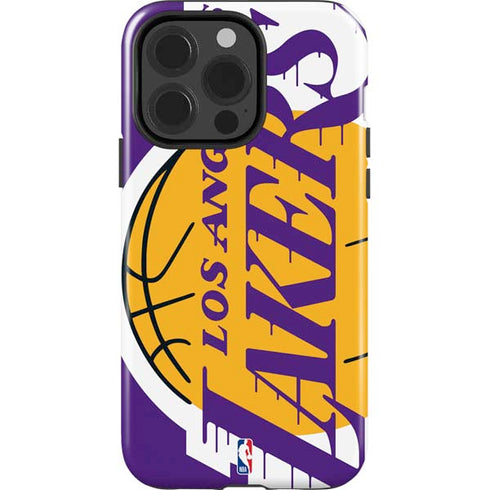 NBA Los Angeles Lakers Large Logo iPhone 15 Pro Impact Case