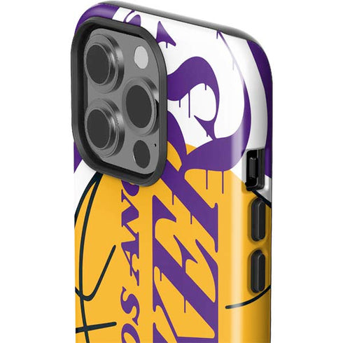NBA Los Angeles Lakers Large Logo iPhone 15 Pro Impact Case